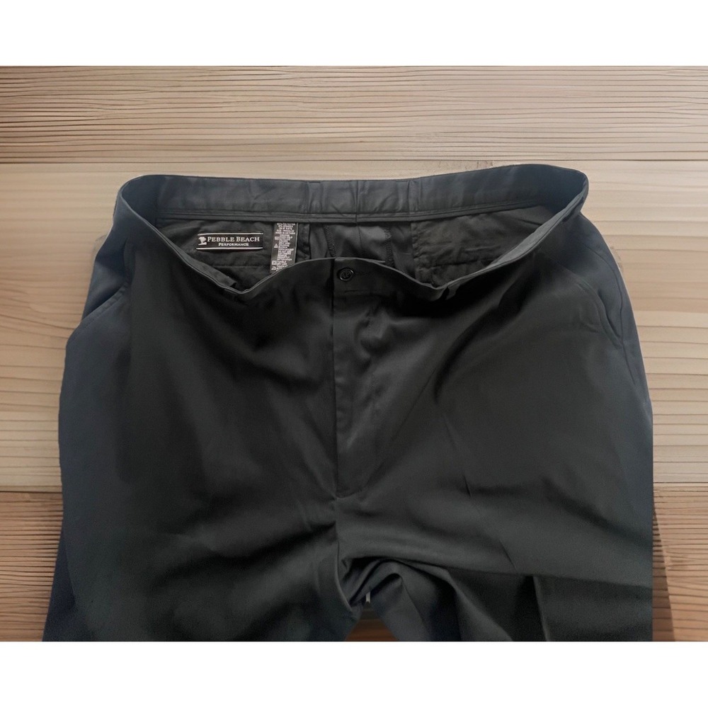 Pebble Beach Performance Golf Pants Mens 40x32 Black Stretch (137) - Picture 8 of 10